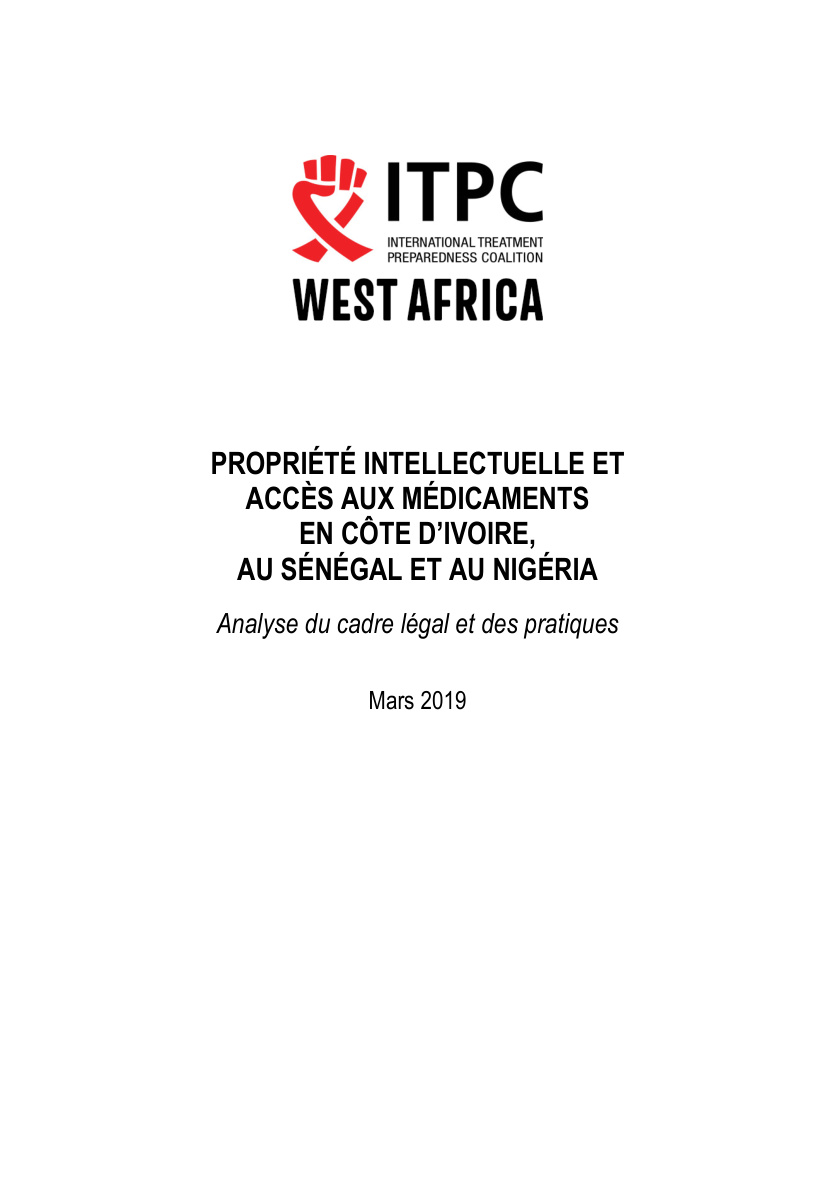 Propriété intellectuelle et accès aux médicaments en Côte d’Ivoire, au Sénégal et au Nigéria