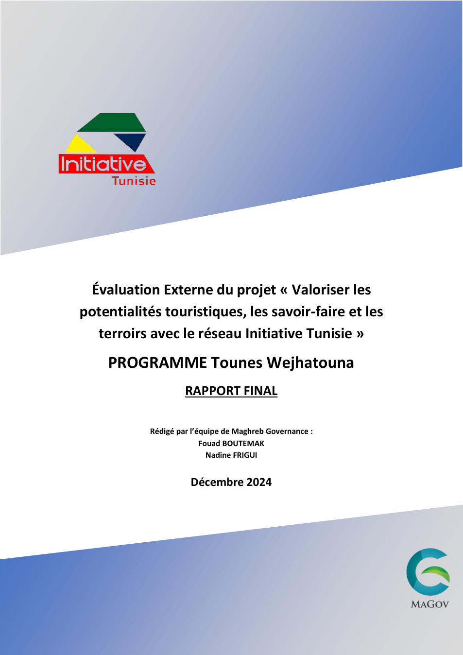 Rapport d’évaluation du projet Tounes Wijhatouna